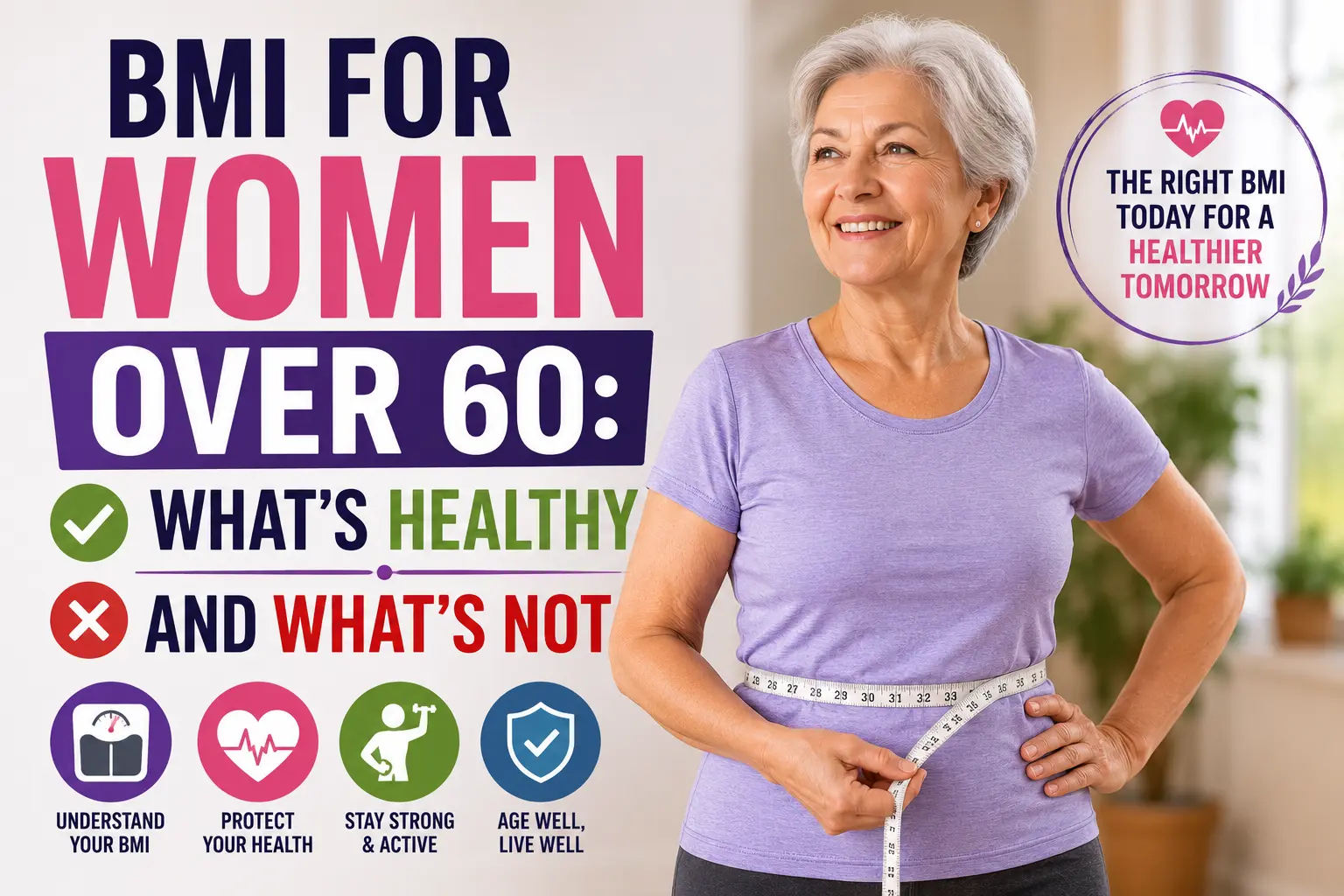healthy BMI for women over 60
