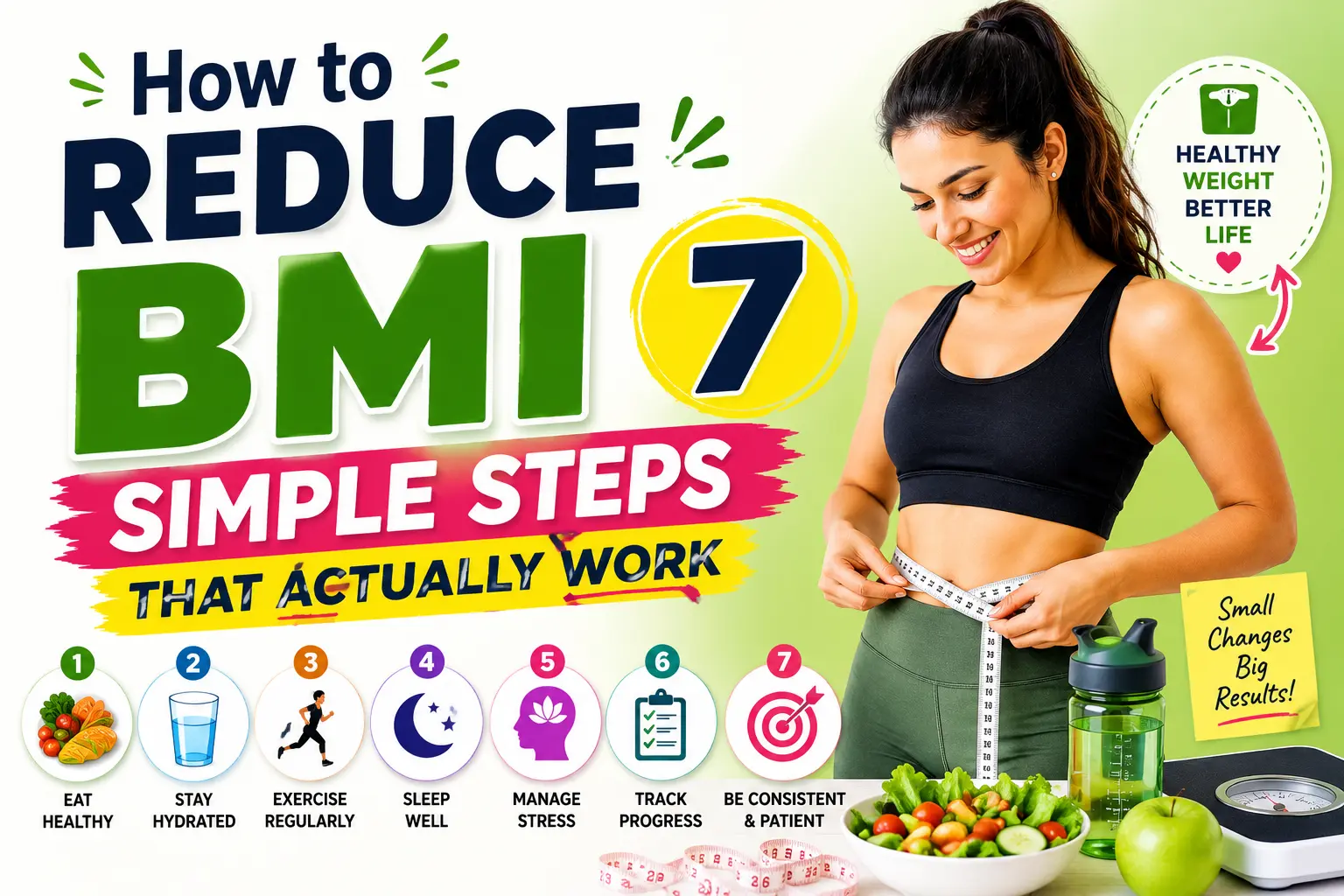 How to Reduce BMI: 7 steps